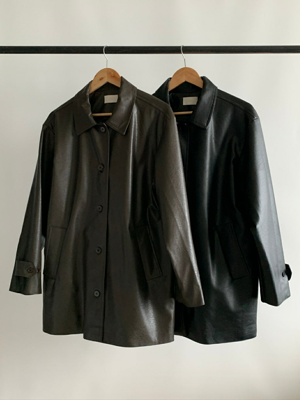 MAISON LEATHER HALF JACKET