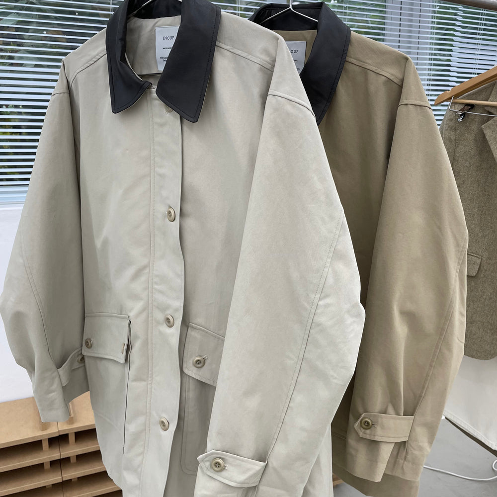 
                  
                    HALF WORK JACKET IN COTTON CANVAS
                  
                