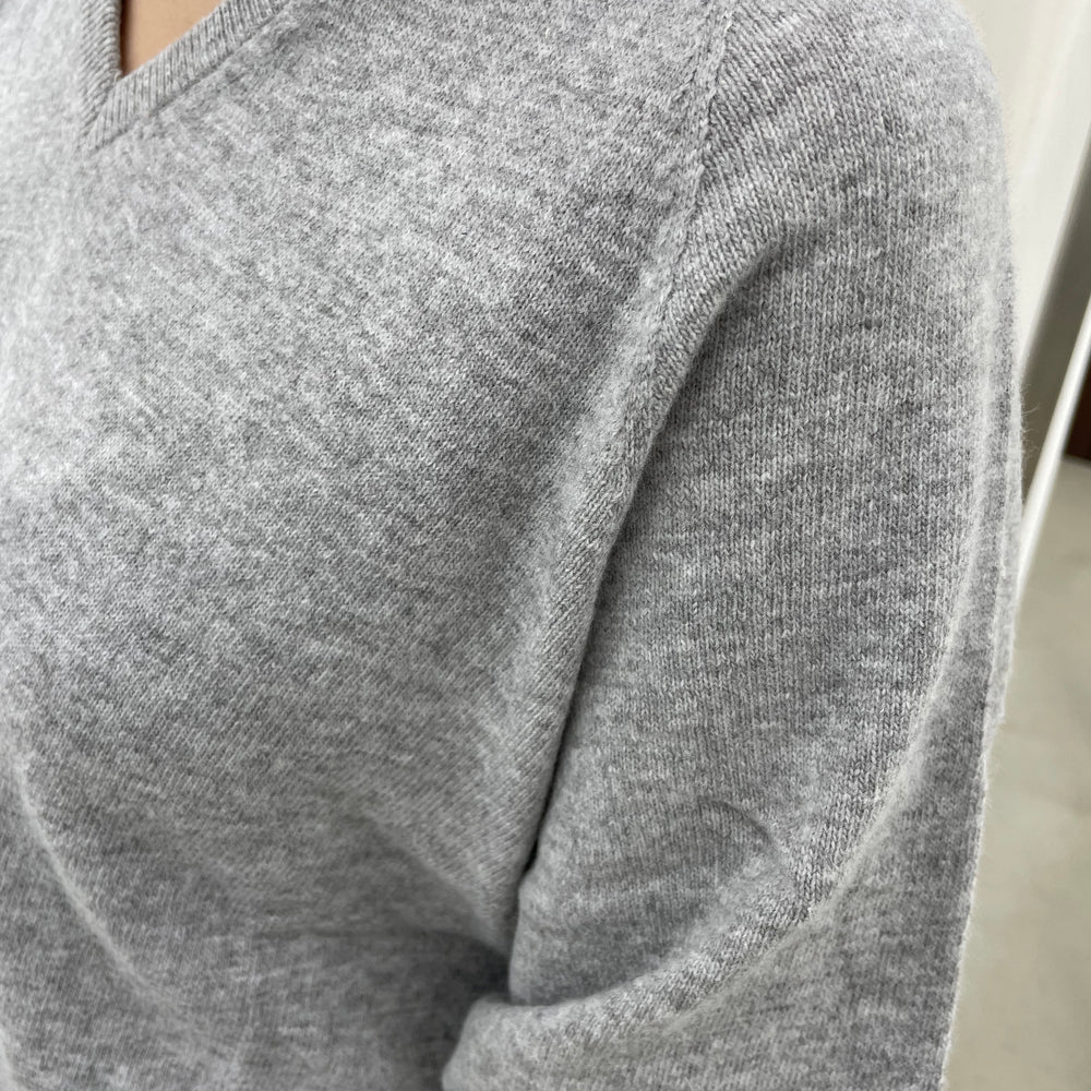 
                  
                    CASHMERE BLEND V-NECK SWEATER
                  
                